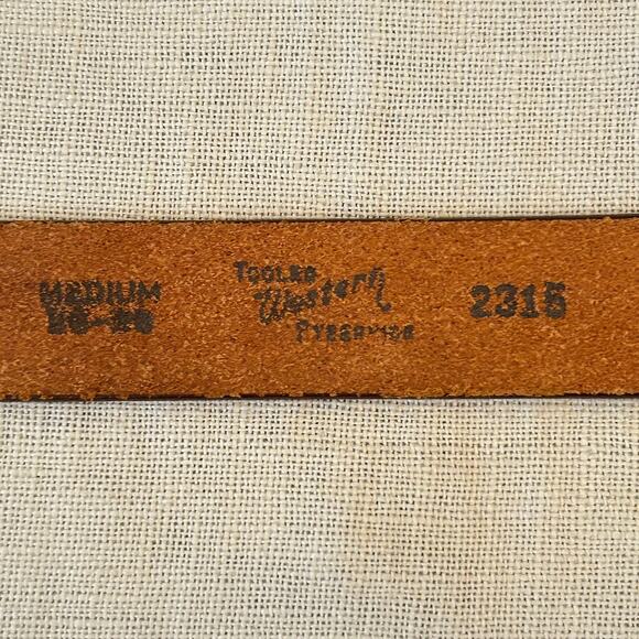 1970s Tooled Western Leather Belt main image 6